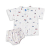 Bamoki™ Organic Cotton Baby Romper (Jhabla) – GOTS Certified Newborn Summer Wear for Boys & Girls | Sailing Boat Print