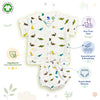 Bamoki™ Organic Cotton Baby Romper (Jhabla) – GOTS Certified Newborn Summer Wear for Boys & Girls | Dinosaur Print