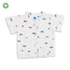 Bamoki™ Organic Cotton Baby Romper (Jhabla) – GOTS Certified Newborn Summer Wear for Boys & Girls | Sailing Boat Print