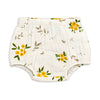 Bamoki™ Organic Cotton Baby Girl Floral Frock & Bloomer Set – GOTS Certified Summer Dress for Infants | Yellow Flower Print