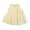 Bamoki™ White Asparagus Floral Bicycle Embroidered Organic Cotton Baby Frock & Bloomer Set | GOTS Certified