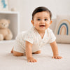 Bamoki™ Organic Cotton Baby Romper (Jhabla) – GOTS Certified Newborn Summer Wear for Boys & Girls | Heart Print