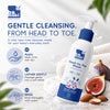 Bamoki™ Head-to-Toe Baby Wash with Fig & Almond | 100% Natural, 90.16% Organic, Tear-Free Gentle Cleanser, 200ml