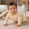 Bamoki™ 240 GSM GOTS Organic Cotton Waffle Kimono Footed Sleepsuit for Newborn Boys & Girls