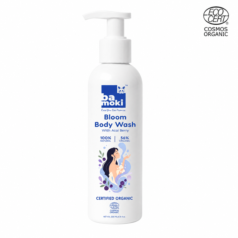 Bamoki™ Bloom Body Wash with Acai Berry | 100% Natural, 56% Organic, 200ml