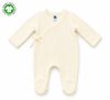Bamoki™ 240 GSM GOTS Organic Cotton Waffle Kimono Footed Sleepsuit for Newborn Boys & Girls