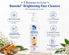 Bamoki™ Brightening Face Cleanser with Sandalwood & Haldi | 100% Natural, 56% Organic, 100ml