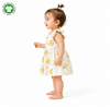 Baby Girl Floral Dress Side Profile Organic Cotton Summer Wear