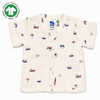Bamoki™ Organic Cotton Baby Romper (Jhabla) – GOTS Certified Newborn Summer Wear for Boys & Girls | Sailing Boat Print