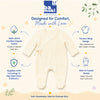 Bamoki™ 240 GSM GOTS Organic Cotton Waffle Kimono Footed Sleepsuit for Newborn Boys & Girls