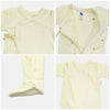 Bamoki™ 240 GSM GOTS Organic Cotton Waffle Kimono Footed Sleepsuit for Newborn Boys & Girls